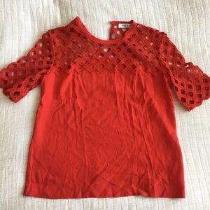 Sandro croché shirt silk